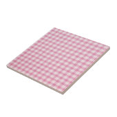 Carreau Gingham Rose Bébé (Côté)