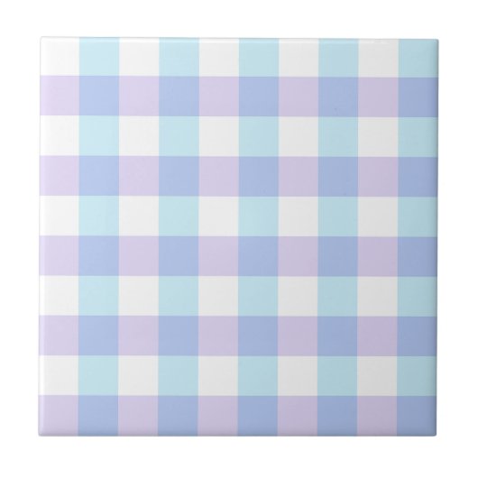 Carreau Gingham Violet Pastel (Devant)