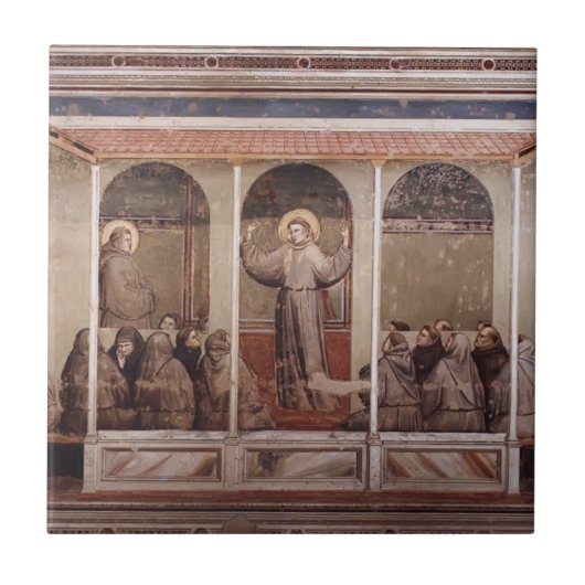 Carreau Giotto : St Francis apparaît à St Anthony dans (Devant)