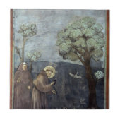 Carreau Giotto : St Francis prêchant aux oiseaux (Devant)