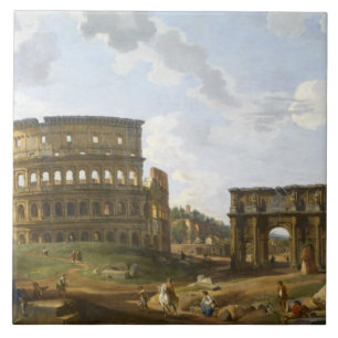 Carreau Giovanni Paolo Panini Vue du Colisée