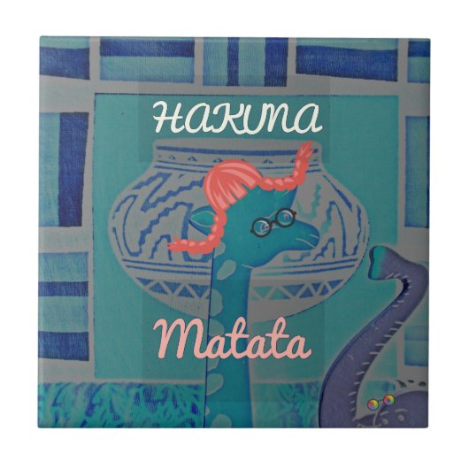 Carreau Giraffe Art Joueuse : Un Plaisir Africain (Devant)