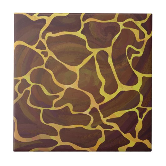 Carreau Giraffe Brown et jaune (Devant)