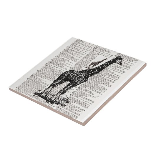 Carreau Giraffe Dictionnaire Art (Côté)