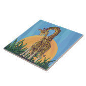 Carreau Giraffe maman et bébé (Côté)