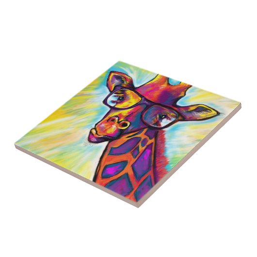 Carreau Giraffe Man Art (Côté)