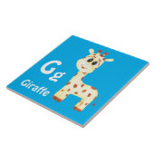 Carreau Giraffe personnaliser ABC : Lettre G - Ajouter vot (Côté)