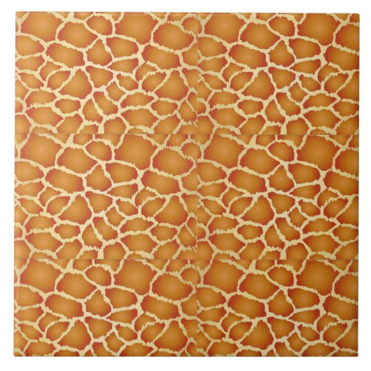 Carreau Giraffe Skin Golden Brown Texture (Devant)