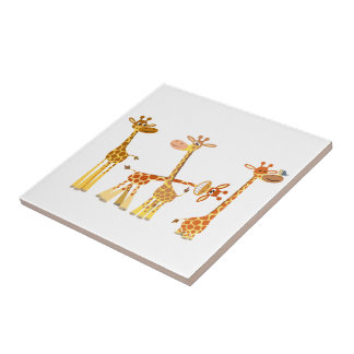 Carreau Giraffes de Dessin : Carrelage