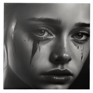 Carreau Girl with tears