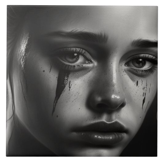 Carreau Girl with tears (Devant)