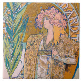 Carreau Gismonda, Sarah Bernhardt, Mucha (Devant)