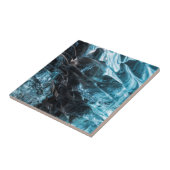Carreau Glace Bleue Abstraite Dans une Grotte de Glace (Côté)