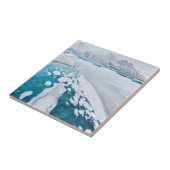 Carreau Glace de glacier gelée, Islande (Côté)