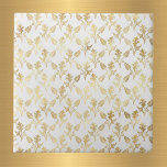 Carreau Glam Gold Floral Blanc<br><div class="desc">Carrelage blanc au design floral or.</div>