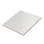 Carreau Glam Gold Moons Blanc (Côté)