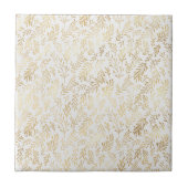 Carreau Glam White Gold Feuilles (Devant)