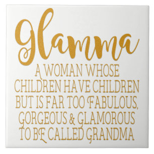 Carreau Glamma - grand-maman fabuleuse