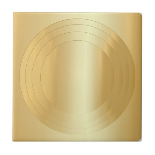 Carreau Glamor Faux Gold Blank Modèle Personnalisé Élégant (Devant)