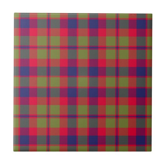 Carreau Glasgow Clan Chasse Tartan Plaid (Devant)