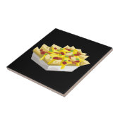 Carreau Glitch Nachos affamés de nourriture (Côté)