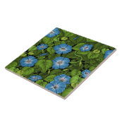 Carreau Gloire du matin en bleu et vert (Côté)