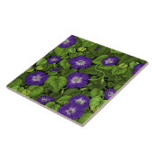 Carreau Gloire du matin en violet et vert (Côté)