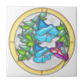 Carreau Gloires de matin et verre souillé de colibri (Devant)