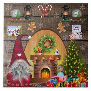 Carreau Gnome de Noël Frosty Le Snowman Gingerbread homme