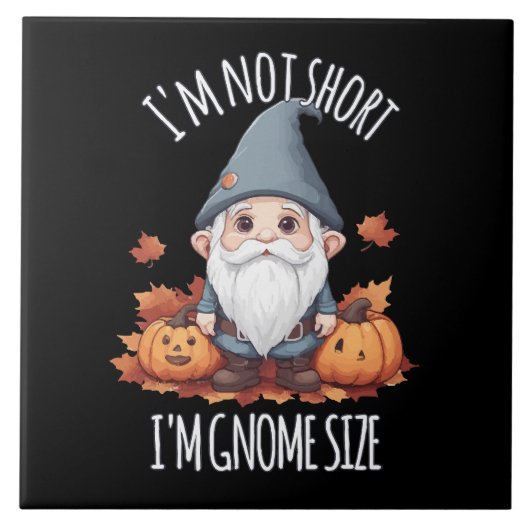 Carreau Gnome Mignon Fantaisiste en Automne (Devant)
