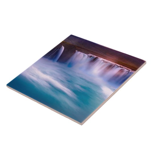 Carreau Godafoss, chutes d'Islande (Côté)