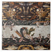 CARREAU GODDESS DE MER THALASSA, DRAGON DE SERPINS, DOLPHI (Devant)