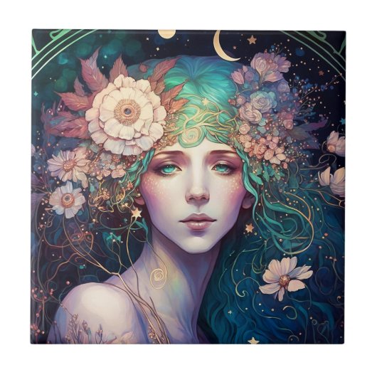 Carreau Goddess Imaginaire Art Carrelage en céramique (Devant)