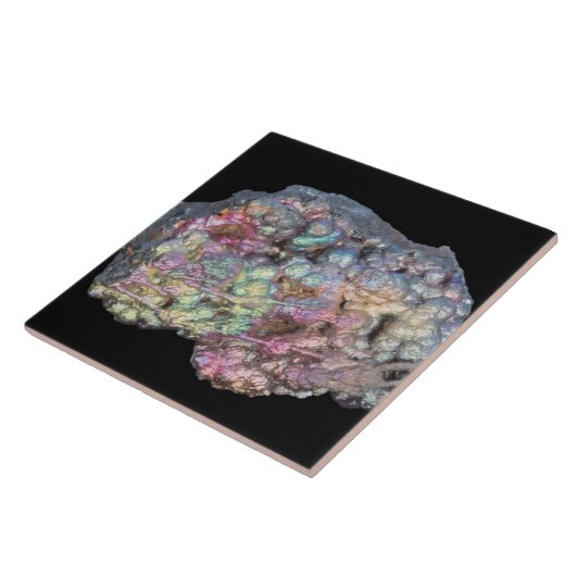 Carreau Goethite montrant l'irisation (Côté)