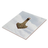 Carreau Gold Thor Hammer nuages grand tuile (Côté)