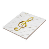 Carreau Gold Treble Clef Marble Home Decor (Côté)