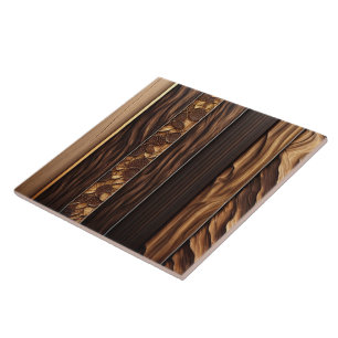 Carreau Gold Wood Art moderne Collection Lamperia