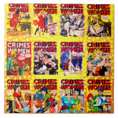 Carreau Golden Age Adventure Comic Couvertures, Crimes Des (Devant)