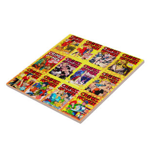 Carreau Golden Age Adventure Comic Couvertures, Crimes Des