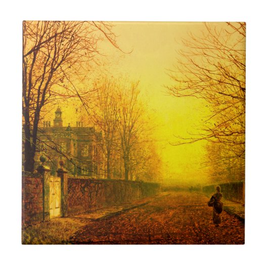 Carreau Golden Autumn John Atkinson Grimshaw (Devant)