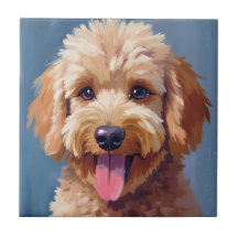 Golden Doodle | Peinture aquarelle chien Animal de
