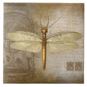 CARREAU GOLDEN DRAGONFLY TILE (Devant)