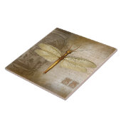 CARREAU GOLDEN DRAGONFLY TILE (Côté)