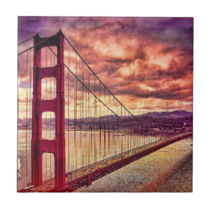 Carreau Golden gate bridge à San Francisco, la Californie