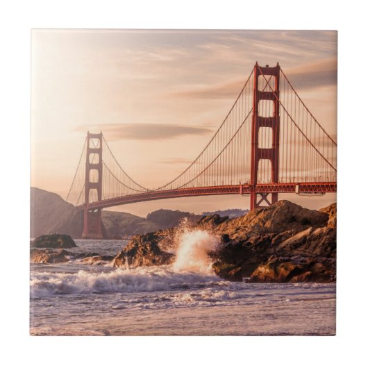 Carreau Golden gate bridge de plage de Baker (Devant)