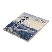 Carreau Golden Gate Bridge San Francisco Watercolor Art (Côté)