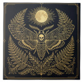 Carreau Golden Geometric Death Head Moth Celestial   (Devant)