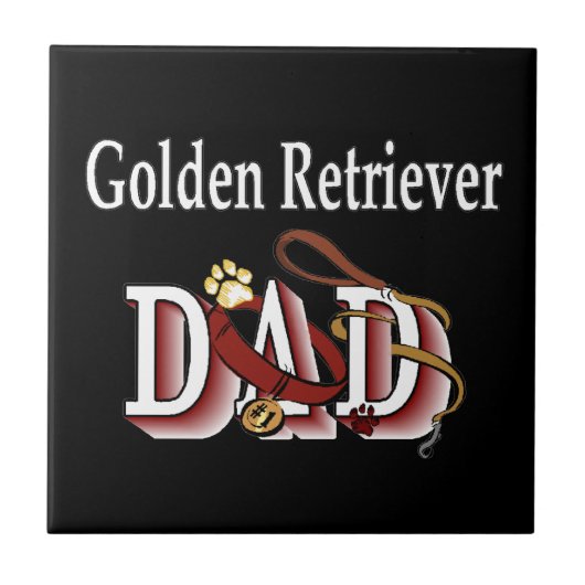 Carreau Golden Retriever Papa (Devant)