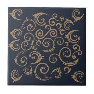 Carreau Golden Swirls