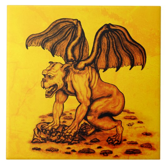 Carreau Golem Gargoyle (Devant)